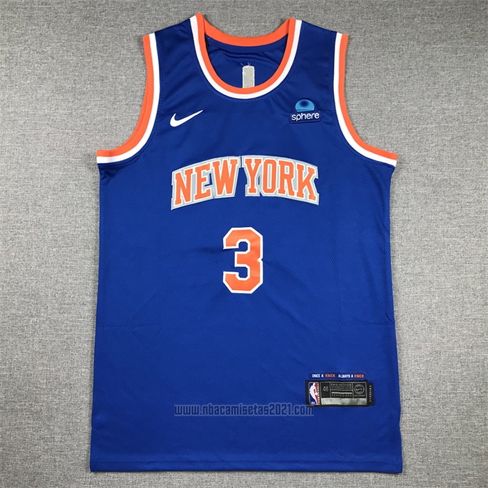 Camiseta New York Knicks Josh Hart #3 Icon Azul